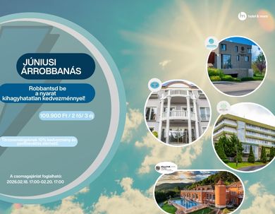 Júniusi árrobbanás– Wellness élmény a Duna Relax Hotelben